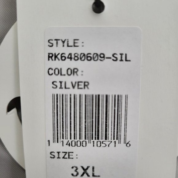 Roku Studio 'Ice Scream' Gray Satin Bomber Jacket Sz 3XL / 2XL, Runs Small - Picture 5 of 9